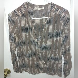 Burning Torch 🔥 100% Silk Blouse